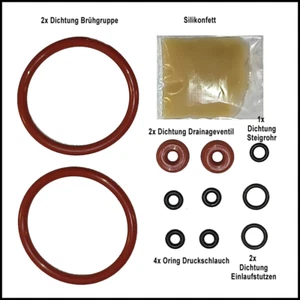 Jura XF50 Classic Impressa Dichtsatz / Wartungsset Brühgruppe & Drainageventil - Bild 1 von 1
