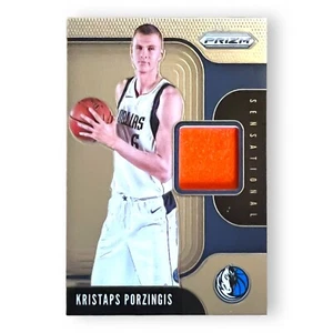 Kristaps Porzingis - 2019-20 Prizm NBA Game Worn Patch Relic Celtics Mavericks - Picture 1 of 3