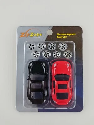 Porsche 911 Turbo Black & Red German Imports Body Kit ZipZaps Micro RC Accessory - Image 1 of 4