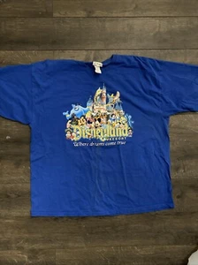 Disneyland Where Dreams Come True Glittery Vintage T Shirt Size 3XL - Picture 1 of 8