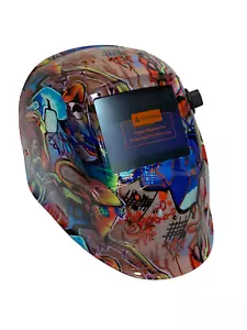 Casco de soldadura personalizado por inmersión Hydro AUTO DARK WHAM10 Series Colored Graffiti - Imagen 1 de 4