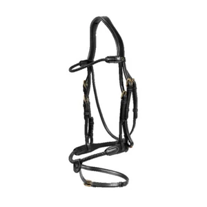 Dyon Rund geflochtene Trense mit kombiniertem Reithalfter - Bild 1 von 7