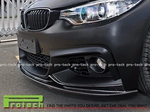 3D Style Carbon Fiber Front Lip Fit F32 420i 428i 435i Coupe w/ M Sports Package - Picture 1 of 2