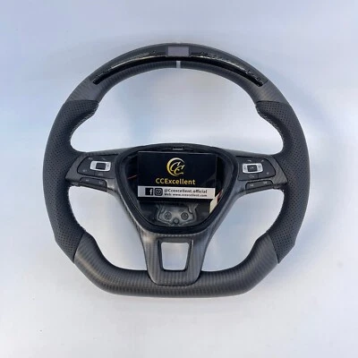 For 2014-2018 VW Golf 7 Jetta MK7 Polo Tiguan Matte Carbon Fiber Steering Wheel — 第 1/4 张图片