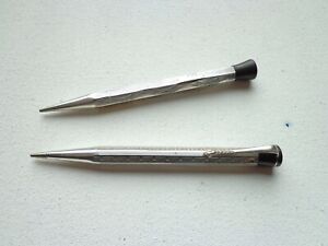 Antique 1900s Mechanical Propelling Pencil Silver 830 and 800 SET