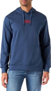 Sudaderas con capucha con logotipo de Wrangler para hombre de mezclilla oscura - Imagen 1 de 24