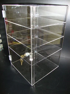 305Displays Acrylic Countertop Display 12" x 12" x 19" Locking Security Showcase - Picture 1 of 1