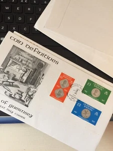 Guernsey First Day Cover / FDC-1980 High value coin definitives UNADDRESSED - Picture 1 of 2