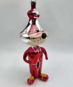 Adorno de Navidad de vidrio soplado de colección ratón checo pintado a mano - Imagen 1 de 8