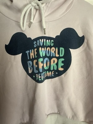 Powerpuff Girls Cropped Hoodie Small - Saving The World Before Bedtime - Image 1 of 3