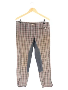 EQUILIBRE Damen Reithose Gr. 40 Kariert Baumwolle L32 Mehrfarbig - Bild 1 von 3