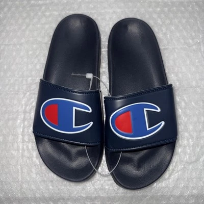 Sandalias sin cordones Champion jóvenes para niño azul marino talla 2. Nuevo Foto 1 de 4