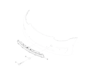 TESLA MODEL 3 X S FRONT BUMPER TOW EYE HOOK OEM 107757000D 2019-2025 - Picture 1 of 5