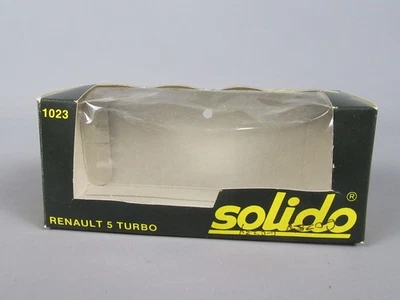 D406 Solido 1023 Scatola Vuota Cartone Originale Renault 5 Turbo Vintage 1/43 - Immagine 1 di 4