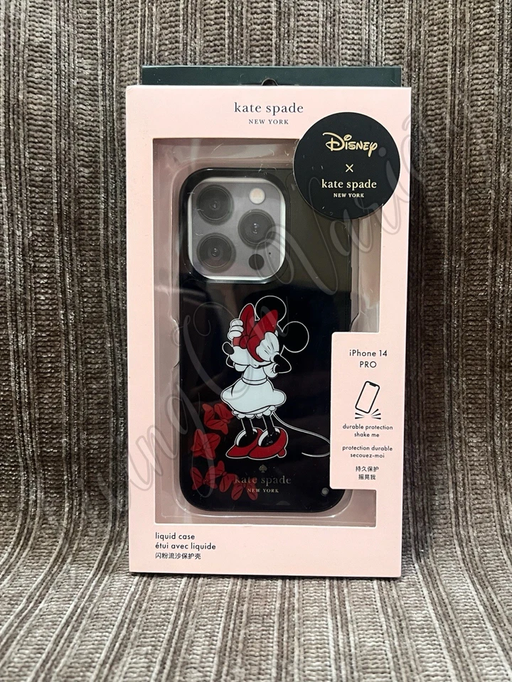 Kate Spade + Disney - Minnie Mouse • Arco Rojo - iPhone 14 Pro - Estuche Líquido Foto 1 de 1