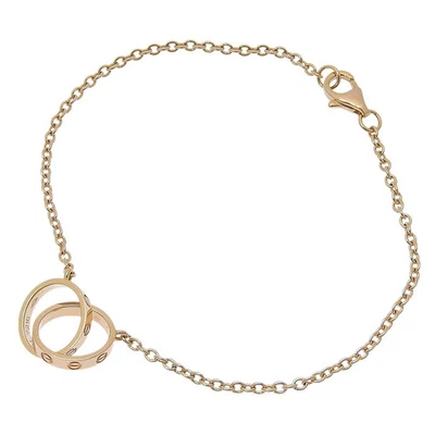 Pulsera CARTIER Baby Love Solo Online K18PG 750 Rosa G17cm Pulsera Accesorio W Foto 1 de 4