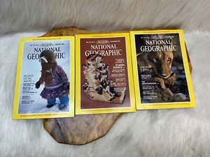Vtg NATIONAL GEOGRAPHIC MAGAZINE February 1982 November December 1983 Lot of 3 - Picture 1 of 11