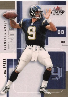 2003 Fleer Genuine Insider #80 Drew Brees - Image 1 of 2