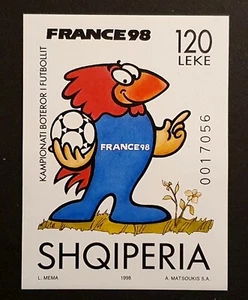 Albania Stamps 1998 Football World Cup Minisheet SG MS2697 MNH (Lot 234) - Picture 1 of 2