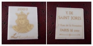 FEVE PRIME 2003 PERSONNALISEE CARTE DE VOEUX Y DE ST JORES PARIS 16e - Picture 1 of 1