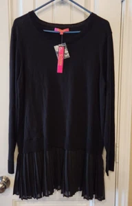 NWT WOMEN CATHERINES BLACK SWEATER TUNIC DRESS SZ M~NWT $138 - Picture 1 of 12