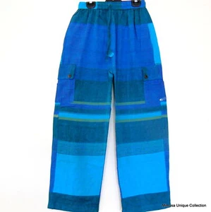 Unisex Light Cotton Yoga Trouser - Nepalese Funky Hippy Casual Summer Pant UC-43 - Picture 1 of 9