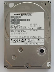 HDT725032VLA380, PN: 0A33691, MLC: BA2029, Hitachi 320Gb 3.5" HDD - Foto 1 di 2