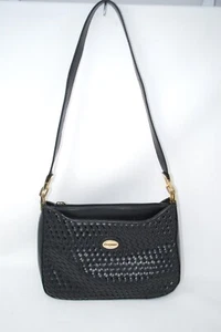 Bolso de Hombro D'Margeaux Negro Tejido Cesta Estilo Muy Buen Estado - Imagen 1 de 9