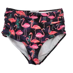 Parte inferior de bikini Marinavida XL rosa estampado de flamenco tropical cabaña núcleo calzoncillos de natación - Imagen 1 de 8