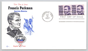 Cubierta de primer día Francis Parkman American Historian 1967 con inserción de cachés - Imagen 1 de 4