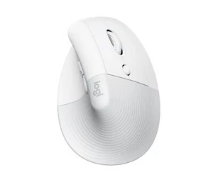 NEW Logitech Lift Vertical Ergonomic Optical Mouse - White - Photo 1/4