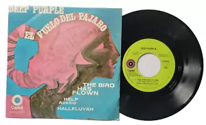 Deep Purple The Bird Has Flown EP Mexico Press 45 rpm Picture Sleeve EX - Picture 1 of 8