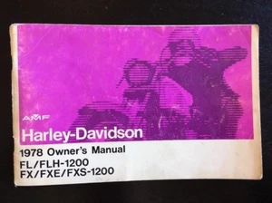Harley-Davidson 1978 manual del dueño AMF FL/FLH-1200 FX/FXE/FXS-1200 - Imagen 1 de 2