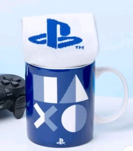 NUEVO Sony PLAYSTATION Taza Cerámica y Calcetines Hombre (Talla 7-11) Juego de Regalo en Caja  - Imagen 1 de 5