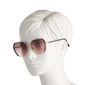 Neu mit Etikett Lucky Brand geometrische goldfarbene Metallgestell-Damensonnenbrille 58 mm - Bild 1 von 4