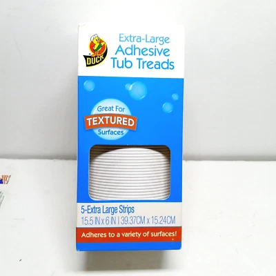 DUCK Extra Large Adhesive Anti Slip Tub Treads (5-Pack) - Image 1 of 4