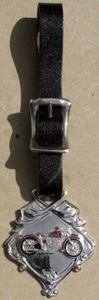 NUEVO DE LOTE ANTIGUO MOTO CLOISONNE' RELOJ FOB CROMADO MUY BONITO L@@K #H921 - Imagen 1 de 7