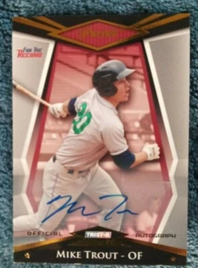 MIKE TROUT AUTO ROOKIE #30/111 2011 TRISTAR PURSUIT GOLD RC - Picture 1 of 4