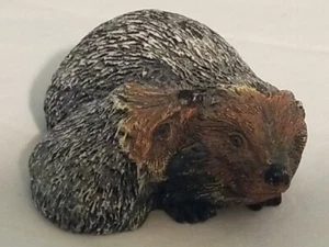 Vintage Igel Figur Mama und Baby 2 x 2 x 1,25 groß Resin - Bild 1 von 6