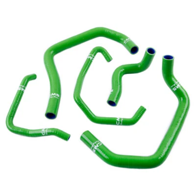 Silicone Radiator Hose Kit for 2005 2006 Kawasaki Ninja ZX6R ZX-6R ZX636 Green - Image 1 of 4