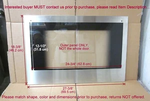 Miele 5451960, 5451961, 4735634, 4735635 Backofentür Außenverkleidung, H387-1B, H387-2B - Bild 1 von 8
