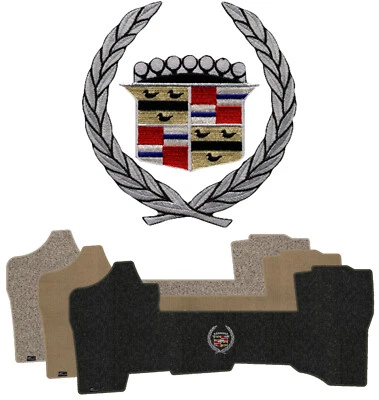 Передний коврик Lloyd Berber для Cadillac Seville 80-85 годов выпуска с серебристым гербом Cadillac 2 - Изображение 1 из 4