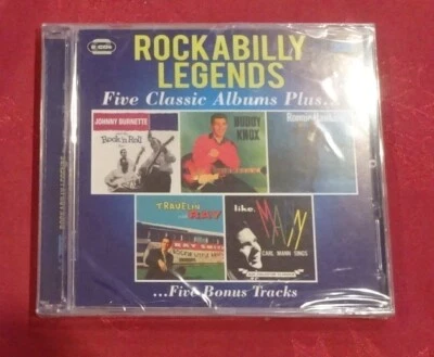 ROCKABILLY LEGENDS--FIVE CLASSIC ALBUMS PLUS ON 2 CDS--SEALED--NEW--65 TRACKS - Изображение 1 из 2
