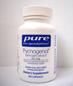 Pure Encapsulations Pycnogenol (Pine Bark Extract) 50 mg 120 caps. Exp. 3/26 - Picture 1 of 19