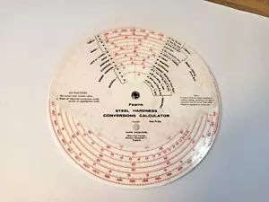 Fearns Stahl Härte Umrechnungsrechner 13 cm Durchmesser - Bild 1 von 5