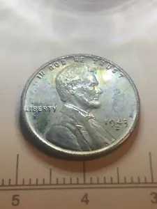 1943 D Steel Lincoln Wheat cent error coin. Doubling on UNUM. - Picture 1 of 2