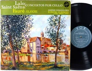 VOX FRANCE 1959 Lalo Saint-Saens Faure GASPAR CASSADO Cello Concertos PL-10.920 - Imagen 1 de 3