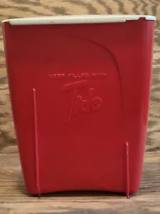 Retro Red Tide Wäsche Waschmittel Seifenbehälter Spender Verwendung mit Gezeitenkapseln - Bild 1 von 12