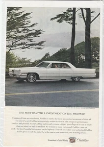"Anuncio original de la revista Cadillac 1965 ""Inversión más hermosa en la carretera""." - Imagen 1 de 1