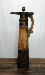 Antique 1905 Handmade / Carved Ornate 22" tall Stein - NJ Smith on bottom - Picture 1 of 21